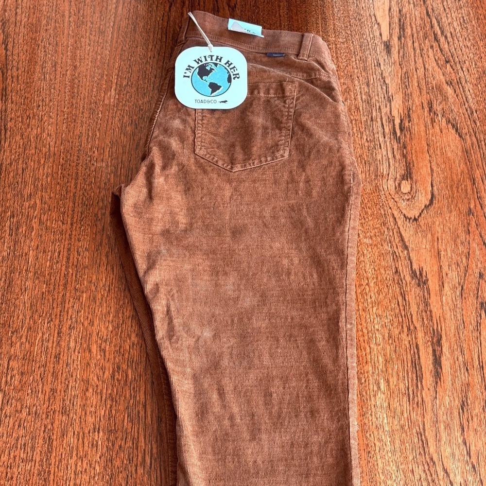 Toad & Co KARUNA CORD 5 PKT SKINNY/STRAIGHT LEG PANT SIZE 14 - Picture 6 of 8